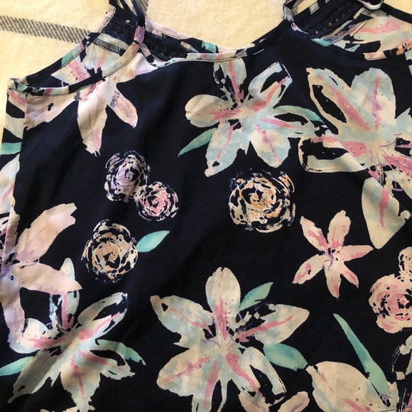 Jessica Simpson floral spaghetti strap blouse - Picture 5 of 5